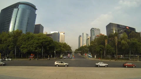 Paseo de la Reforma time lapse 스톡 동영상 39220942