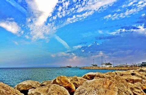 Paseo Marítimo HDR Foto stock
