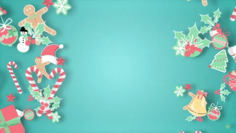 Pasetel Christmas Falling Frame Stock Footage 274967563