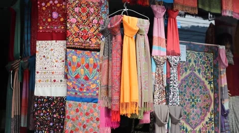 Pashmina (colored, medium shot) Stock Footage 57864379