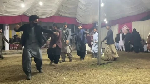 Pashto dance Attan Stockbeeldmateriaal 193034832