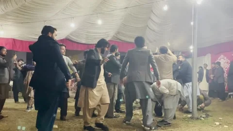 Pashto dance Attan Stockbeeldmateriaal 193035915