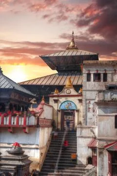 Pashupatinath Temple Stock Photos