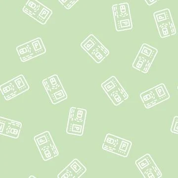 Pass card parking line vector seamless pattern Stock Illustration