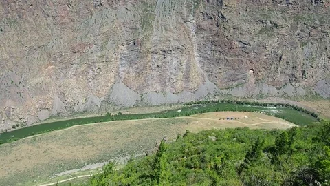 The Pass Katu-Yaryk. The Republic Of Altai. Siberia. Russia. Stock Footage