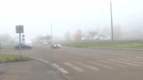 Pass a pedestrian crossing Stock Footage 8974452