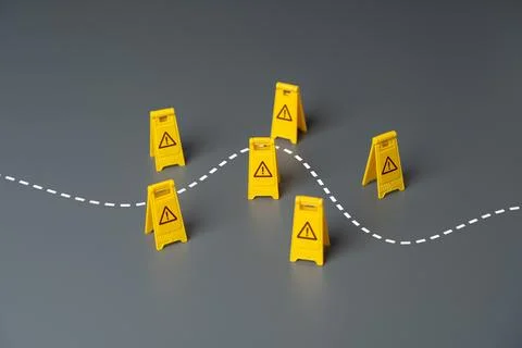 Pass through the risky area with caution. Avoid trouble. Adaptability. Be ada 写真素材