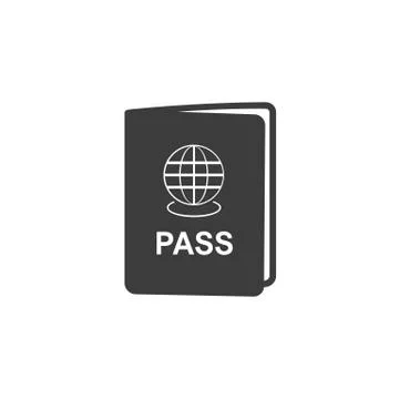 Pass Vector isolated on white background. Stock Illustration