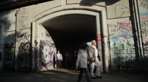 Passage in Berlin Stock Footage 48296024