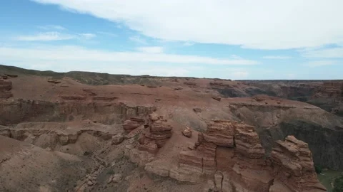 The passage between the gorges of red canyon Stock Footage 238871362