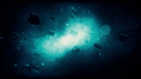 The passage of the camera through the meteor cloud. HD Stock Footage 93712553