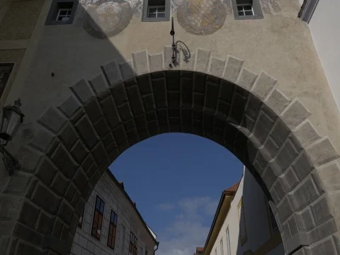 Passage in cesky krumlov castle 動画素材 76030191