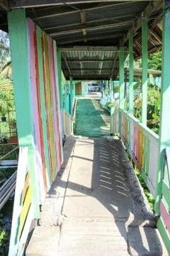 A passage in the community Foto stock