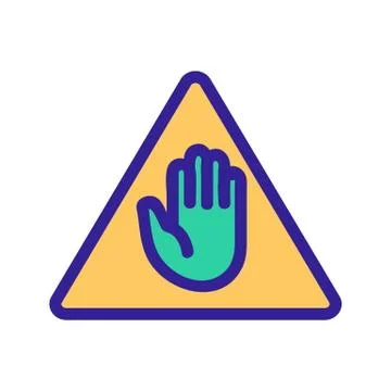 Passage is forbidden icon vector. Isolated contour symbol illustration Illustration