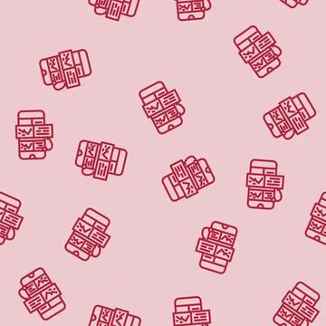 Passage indexing seo line vector seamless pattern Stock Illustration