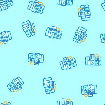 Passage indexing seo vector seamless pattern イラスト素材