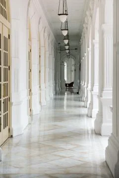 Passage in old classical building Stock Photos