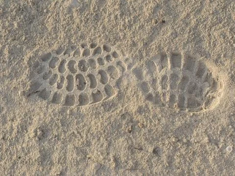 Passage in sand Stock-Fotos