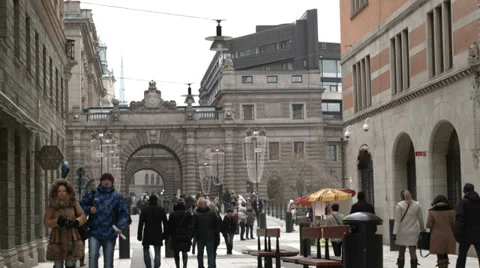 Passage in Stockholm Stock Footage 33994996