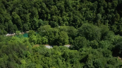 Passage through the Tara canyon Stock Footage 232680291