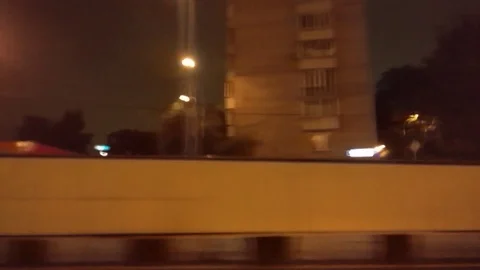 Passage through the tunnel side view of the window 스톡 동영상 100459795