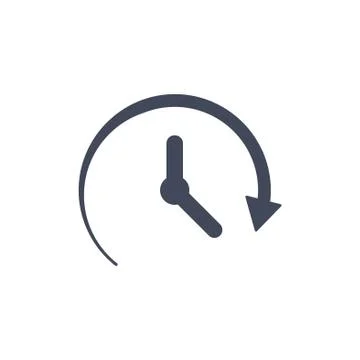 Passage of time icon vector. Flat design style Stock Illustration