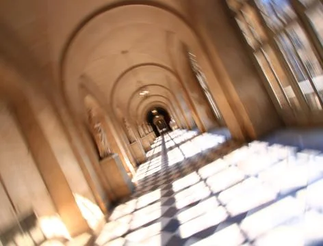 Passage time machine to the past, abstract Foto stock