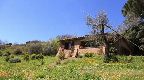 A passage of a tractor Stock Footage 22592709