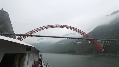 Passage Under The Bridge Stock Footage 107522365