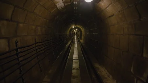 Passage under Fort de Mutzig fortress Video stock 301150208