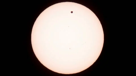Passage of Venus across the disk of the Sun 06.06.2012, Full HD. TimeLapse Stock Footage 43342298
