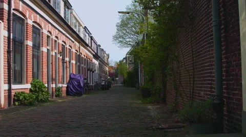 Passage way in Haarlem Stock Footage 50309230