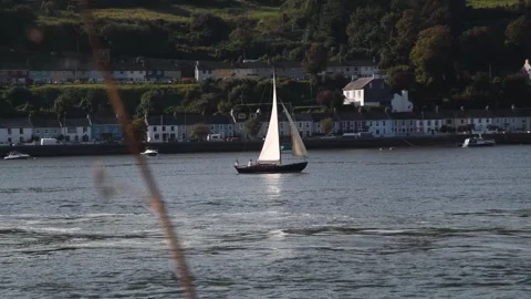 Passage West River Lee Co. Cork Stock Footage 283994657