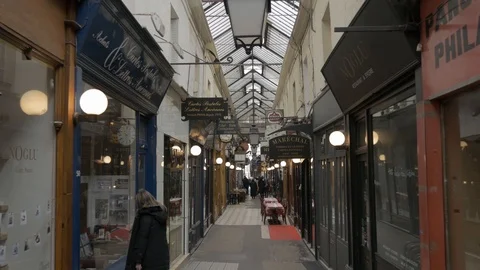 Passages des Panoramas 스톡 동영상 87344432