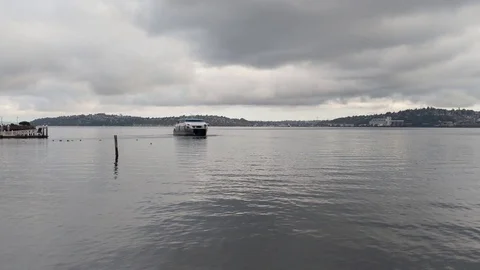 Passanger Ferry Hyperlapse 1 Stock Footage 122960653