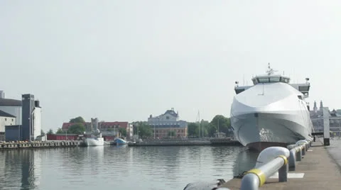 Passanger ship Stock Footage 25257849