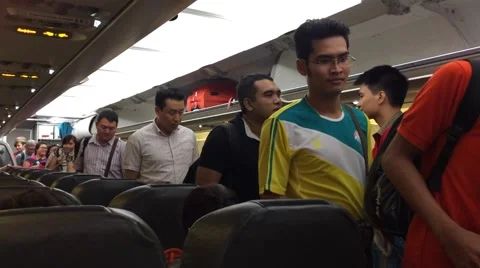 Passangers ready to flight Stock Footage 49927339