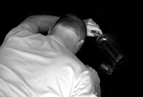Passed out drunk Stock Photos