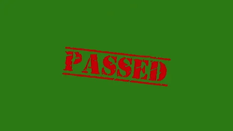 Passed Red Stamp Stock Footage 180897336