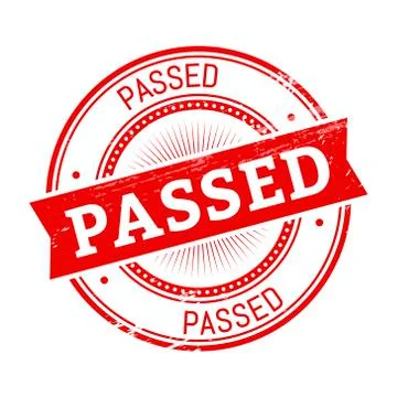 Passed round stamp Stock-Illustration