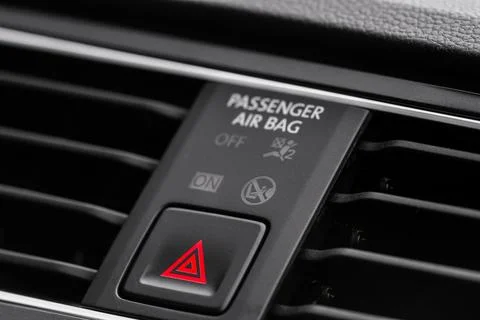 Passenger airbag indicator light 스톡 사진