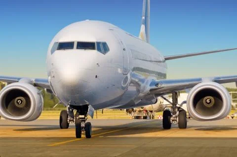 Passenger aircraft Stock Photos