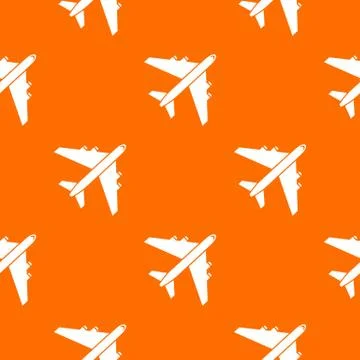 Passenger airliner pattern seamless Stock Illustration