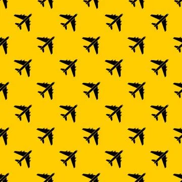 Passenger airliner pattern vector Stock Illustration