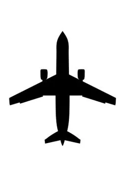 Passenger Airplane Illustrazione stock