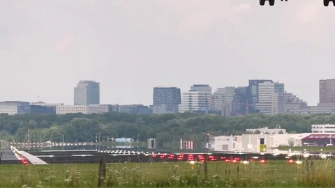 Passenger airplane landing. Stock Footage 84675754