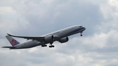 Passenger airplane take off Stock Footage 84675693