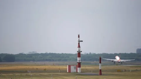 Passenger Airplane Taking Off At Berlin Tegel Airport TXL Germany - Jun 26 2018 Stock Footage 337272040