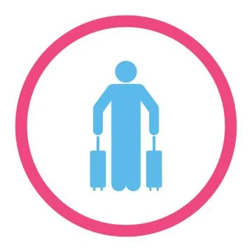 Passenger baggage icon Illustration