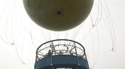 Passenger balloon Stock Footage 527748